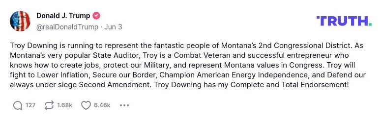 Post preview from Donald Trump