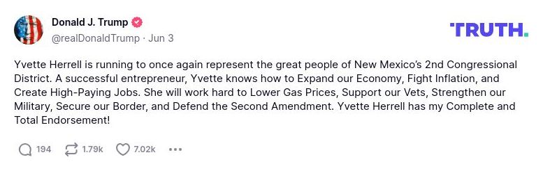 Post preview from Donald Trump