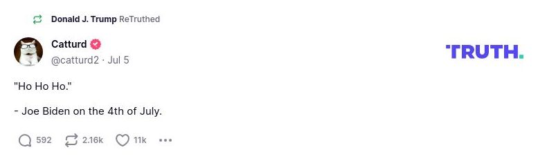 Post preview from Donald Trump