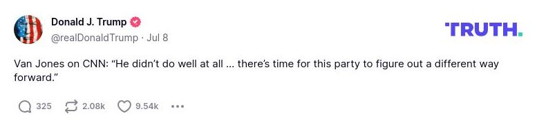 Post preview from Donald Trump