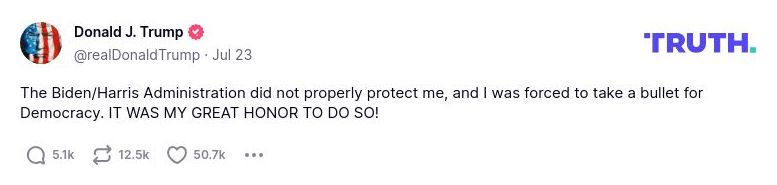 Post preview from Donald Trump