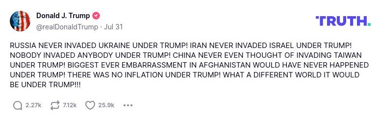 Post preview from Donald Trump