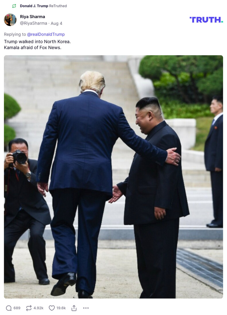 Post preview from Donald Trump