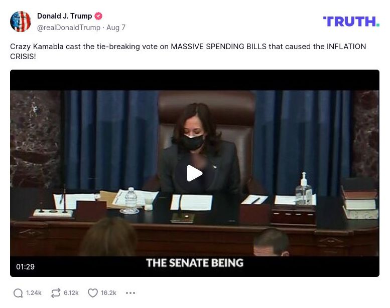 Post preview from Donald Trump