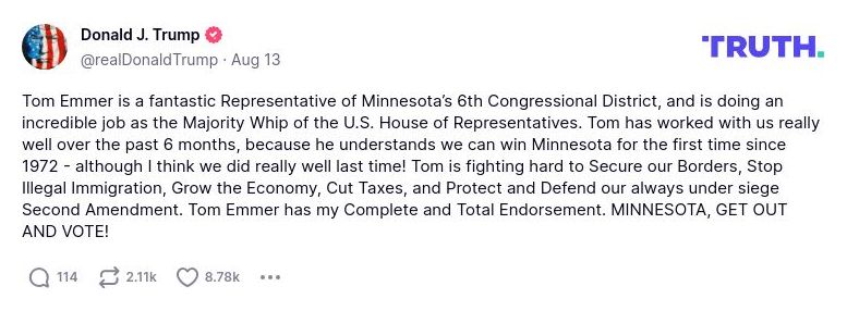 Post preview from Donald Trump