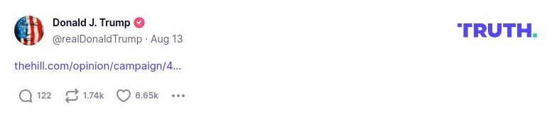 Post preview from Donald Trump