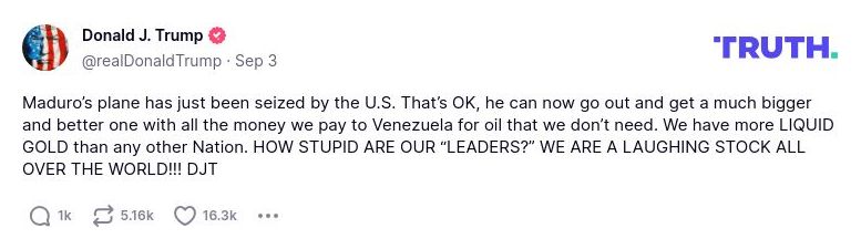 Post preview from Donald Trump