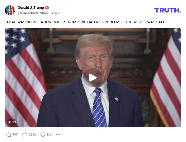 Post preview from Donald Trump