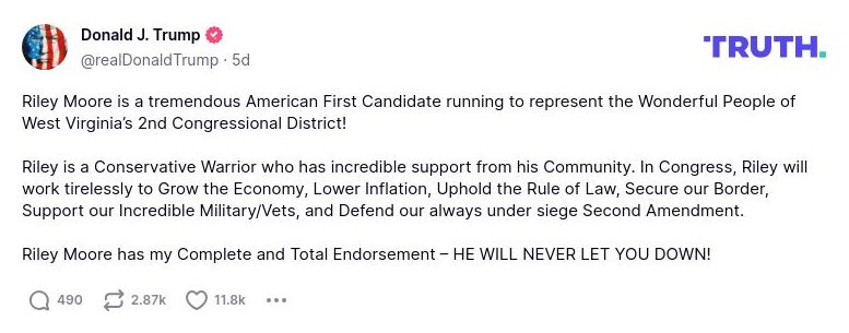 Post preview from Donald Trump