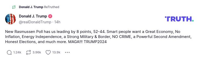 Post preview from Donald Trump