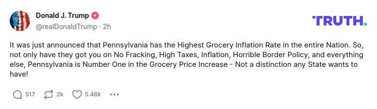 Post preview from Donald Trump