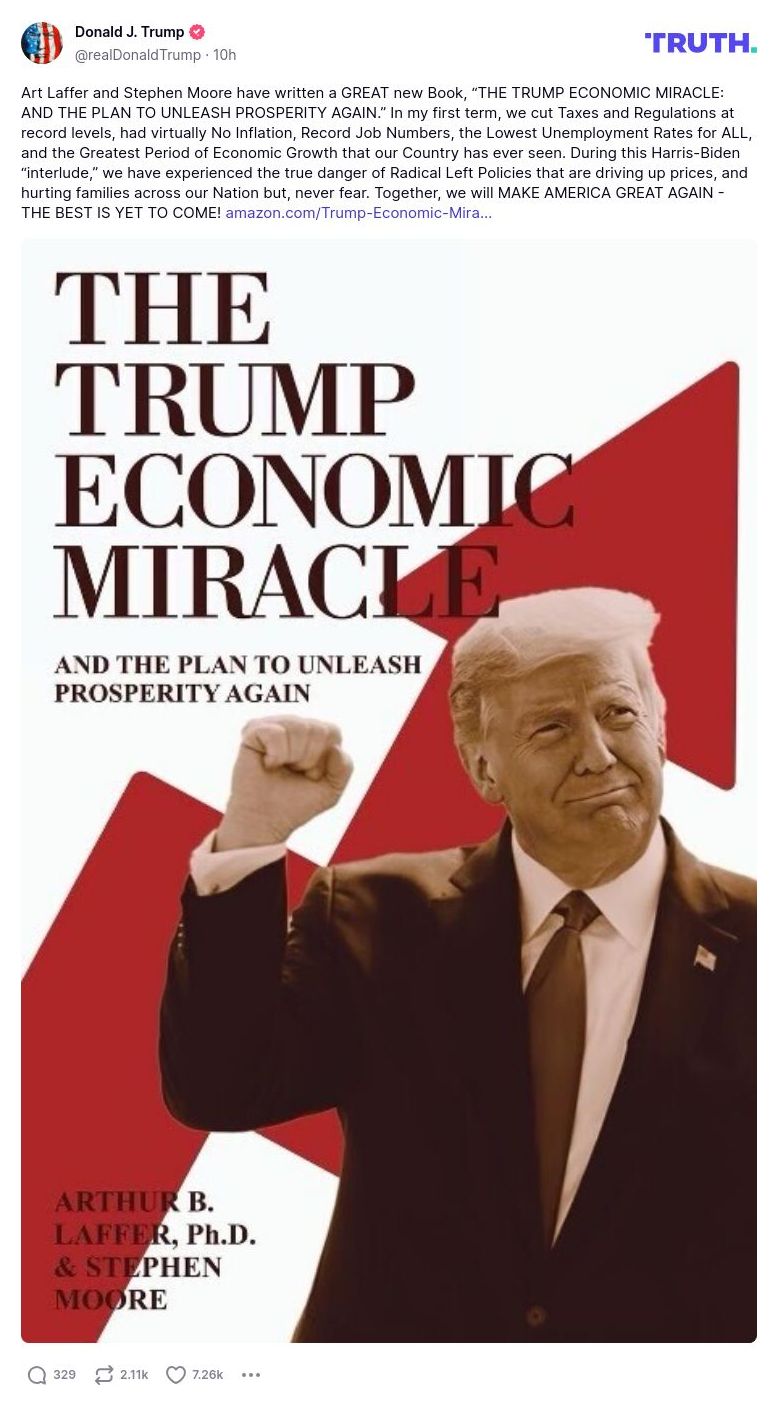 Post preview from Donald Trump