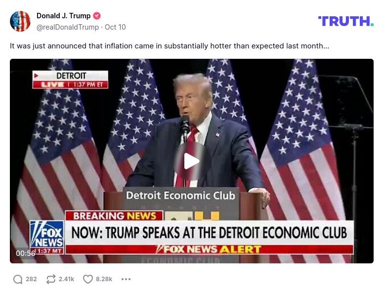 Post preview from Donald Trump