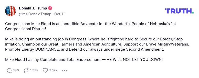 Post preview from Donald Trump