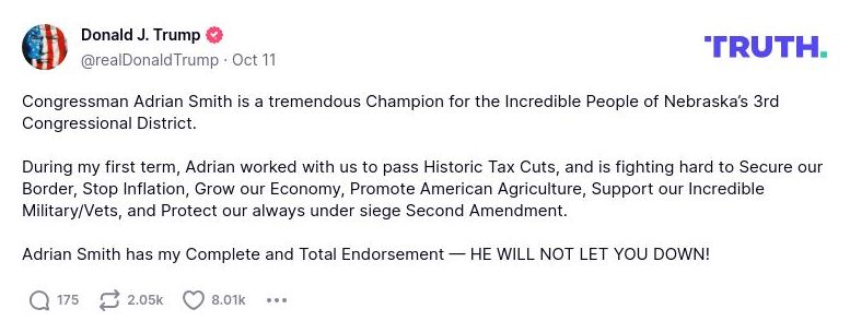 Post preview from Donald Trump