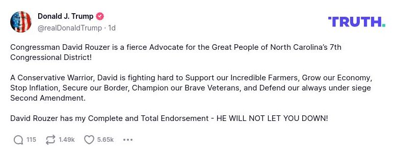 Post preview from Donald Trump