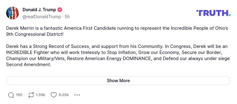 Post preview from Donald Trump