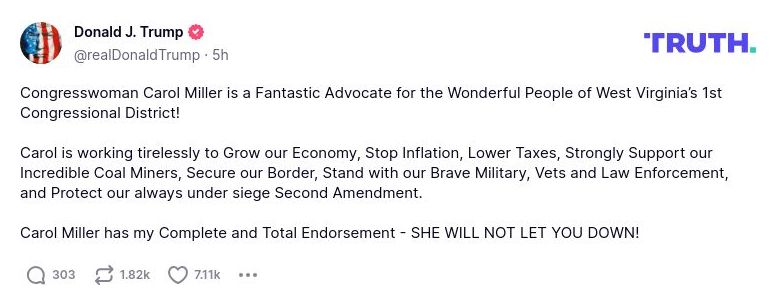 Post preview from Donald Trump