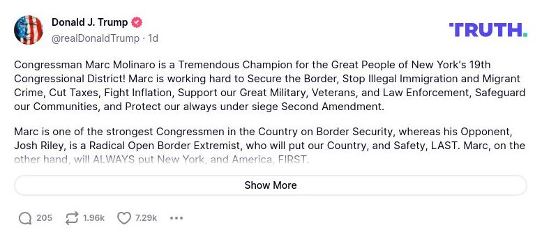 Post preview from Donald Trump