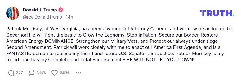 Post preview from Donald Trump