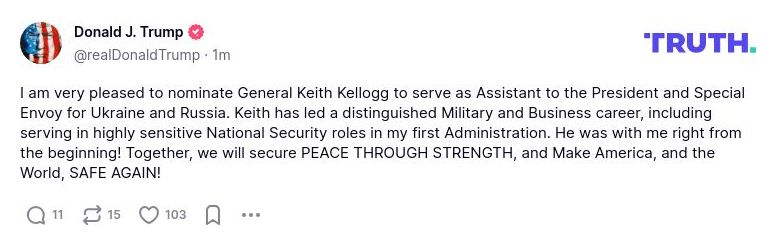 Post preview from Donald Trump