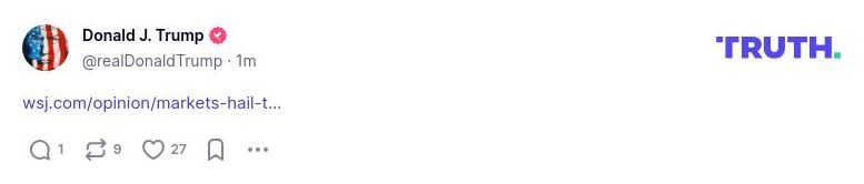 Post preview from Donald Trump