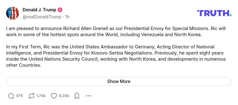 Post preview from Donald Trump