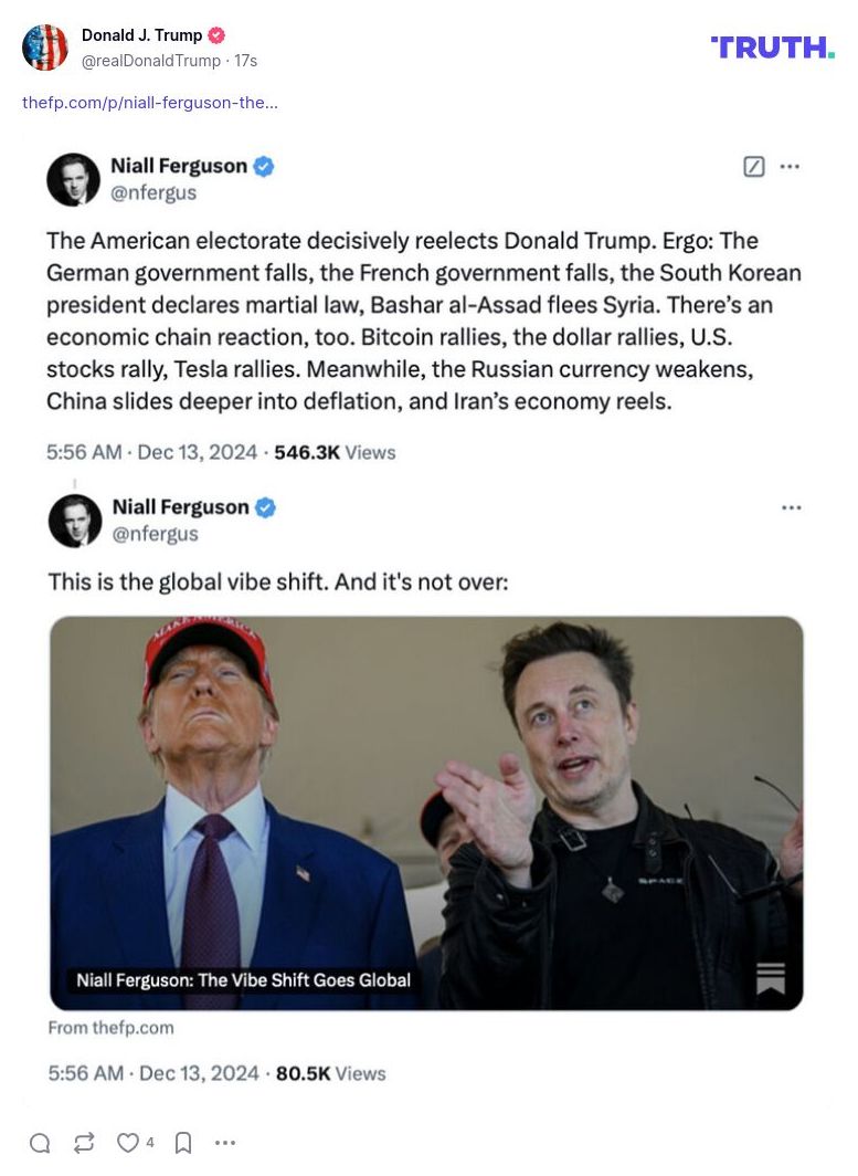 Post preview from Donald Trump