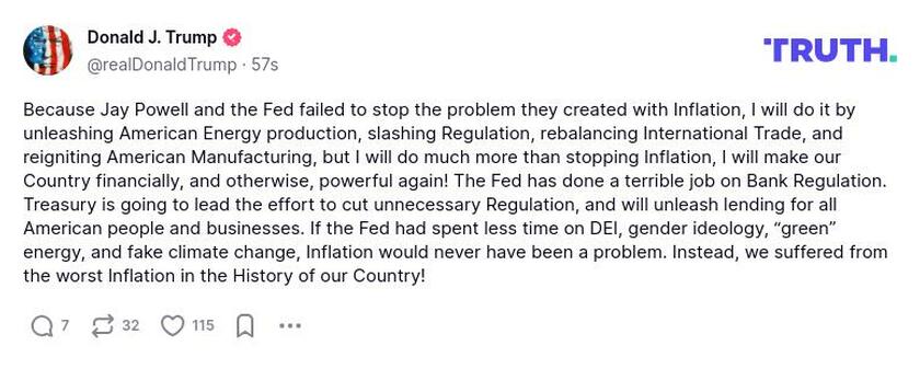 Post preview from Donald Trump