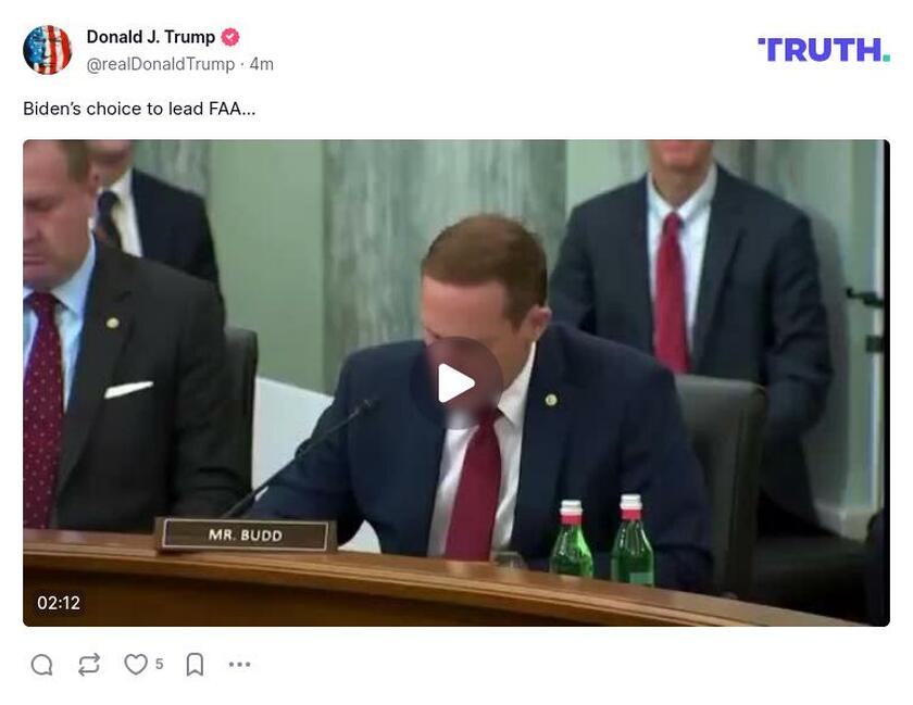 Post preview from Donald Trump