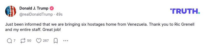 Post preview from Donald Trump