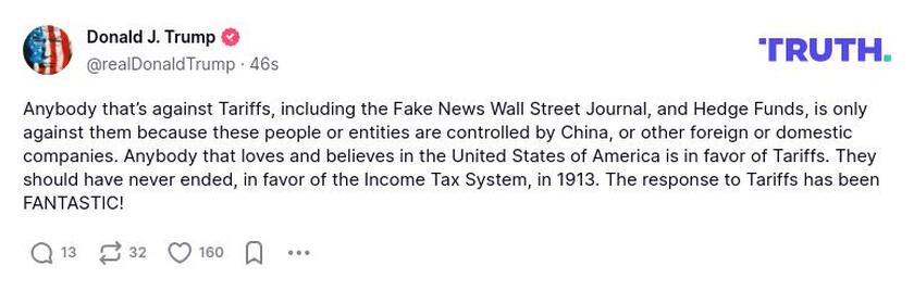 Post preview from Donald Trump