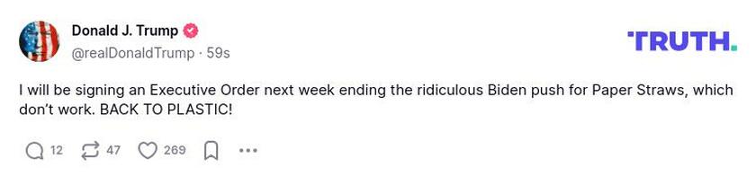 Post preview from Donald Trump