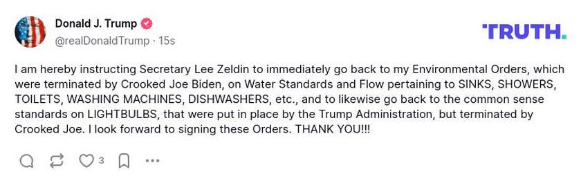 Post preview from Donald Trump