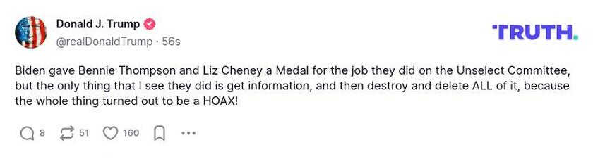 Post preview from Donald Trump