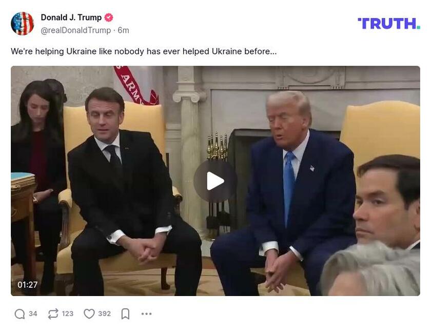 Post preview from Donald Trump