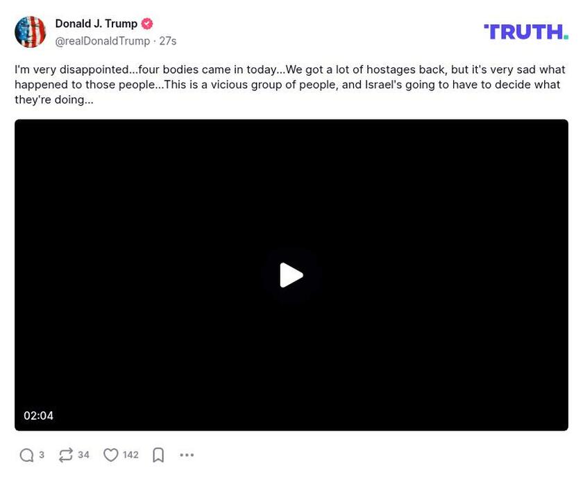 Post preview from Donald Trump