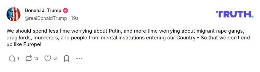 Post preview from Donald Trump