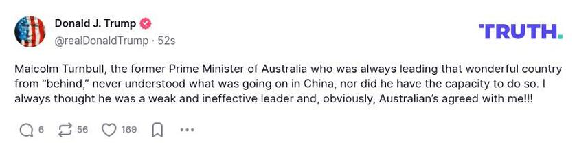 Post preview from Donald Trump