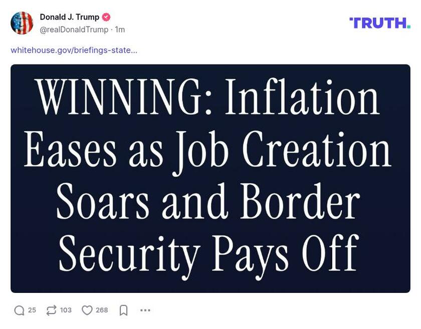 Post preview from Donald Trump