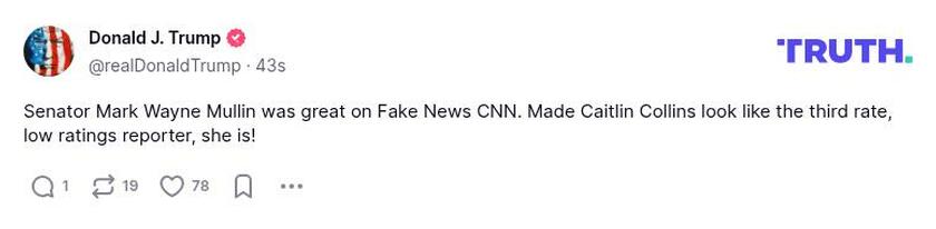 Post preview from Donald Trump