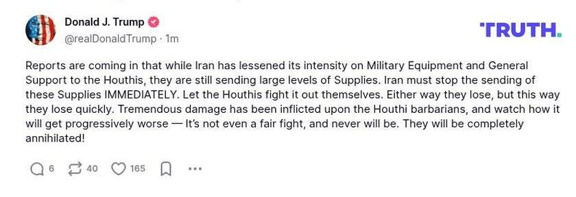 Post preview from Donald Trump