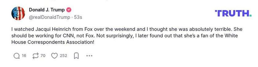 Post preview from Donald Trump