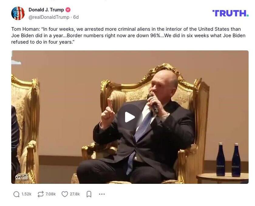 Post preview from Donald Trump