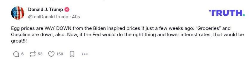 Post preview from Donald Trump