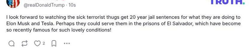 Post preview from Donald Trump