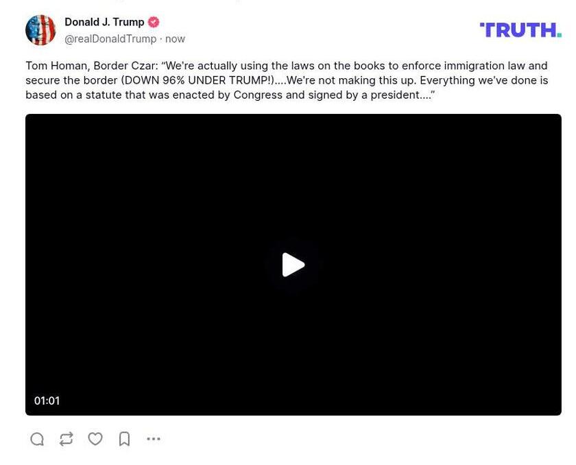 Post preview from Donald Trump