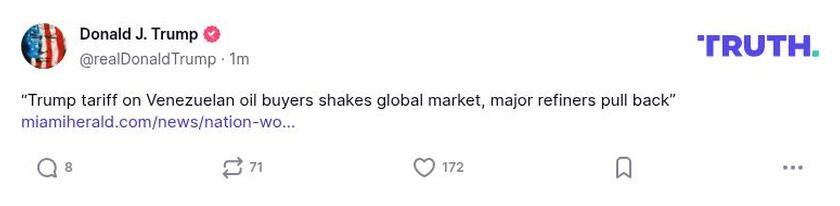 Post preview from Donald Trump