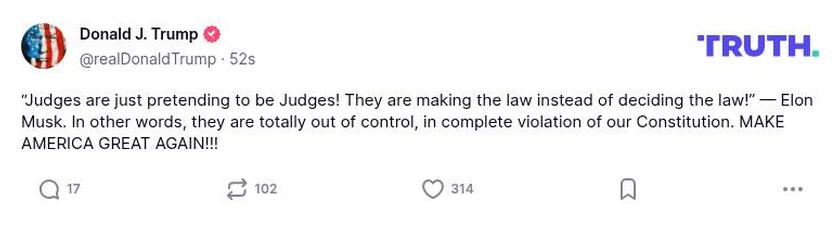 Post preview from Donald Trump