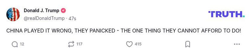 Post preview from Donald Trump